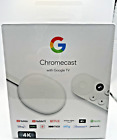 BRAND NEW Google Chromecast with Google TV [4K, SNOW, MO: GA01919-US]