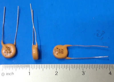 (2 件)陶瓷光盘电容器、RMC、470 MF、3000V、Z5F、3KV — 第 1/3 张图片