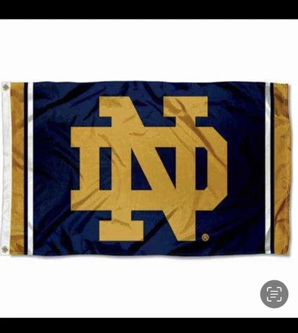 Notre Dame FLAG 3X5 Banner Fighting Irish Football Fast FREE Shipping USA Seller Cover