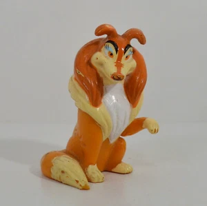 1989 Flo Girl Collie Dog 3" figura de PVC Wendy's All Dogs Go To Heaven Don Bluth - Imagen 1 de 2