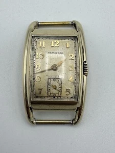 Vintage Hamilton Sutton Curved Men’s Wristwatch - Needs Repair - Picture 1 of 17