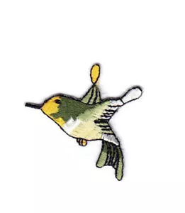 Kolibri mit gelber Kehle nach links gerichtet kleiner Bügelbild Patch Vögel Kolibris - Bild 1 von 1