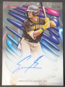 Ethan Salas 2023 Bowman's Best Shellacked Autograph Rookie (16/50) Padres Auto - Picture 1 of 2