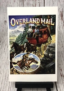 Pony Express Stagecoach Overland Mail Legends of the West 1993 USPS Postcard - Picture 1 of 2