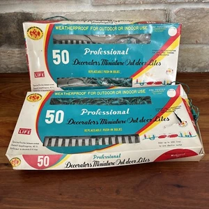 Vintage World Wide 50 Miniatur Leuchten Set Außen Innen blau - funktioniert nicht - Bild 1 von 19