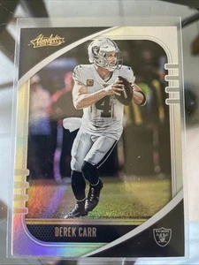 2020 Panini Absolute Spectrum Derek Carr Silver Foil Raiders - Picture 1 of 2
