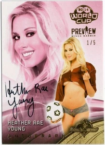 2014 Benchwarmer World Cup Heather Rae Young Autograph Card 1/5 - Picture 1 of 1