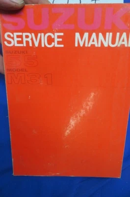 Suzuki "55" Model M31 Factory Service Manual, 1964, 1968 Pages, RARE - Image 1 of 4
