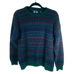Vintage Woods And Gray 80s Wool Sweater Grandpa Dad 80s Size L FAST SHIPPING - Picture 1 of 11
