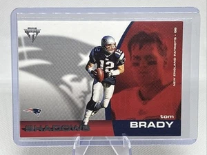 2002 Private Stock Titanium Shadows Tom Brady #7 Insert Patriots HOF NM - Picture 1 of 2