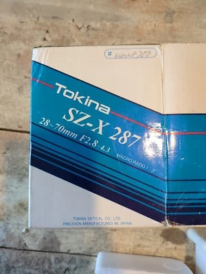 Lente Tokina SZ-X 270 SD 28-70 mm 1:3,5-4,5/52 mm EN PERFECTO ESTADO Foto 1 de 4
