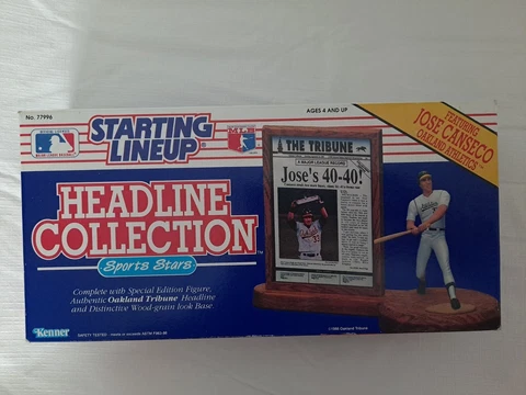 New VTG 1991 Jose Canseco Oakland Athletics Headline Collection Starting Lineup Cover