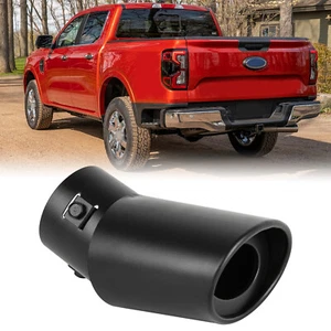Car Stainless Steel Rear Exhaust Pipe Tail Muffler Tip Round For Ford Ranger - Picture 1 of 15