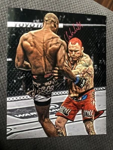 Uriah Hall Metallic 16x20 Signed Autograph Knock Out KO Authentic - Picture 1 of 1