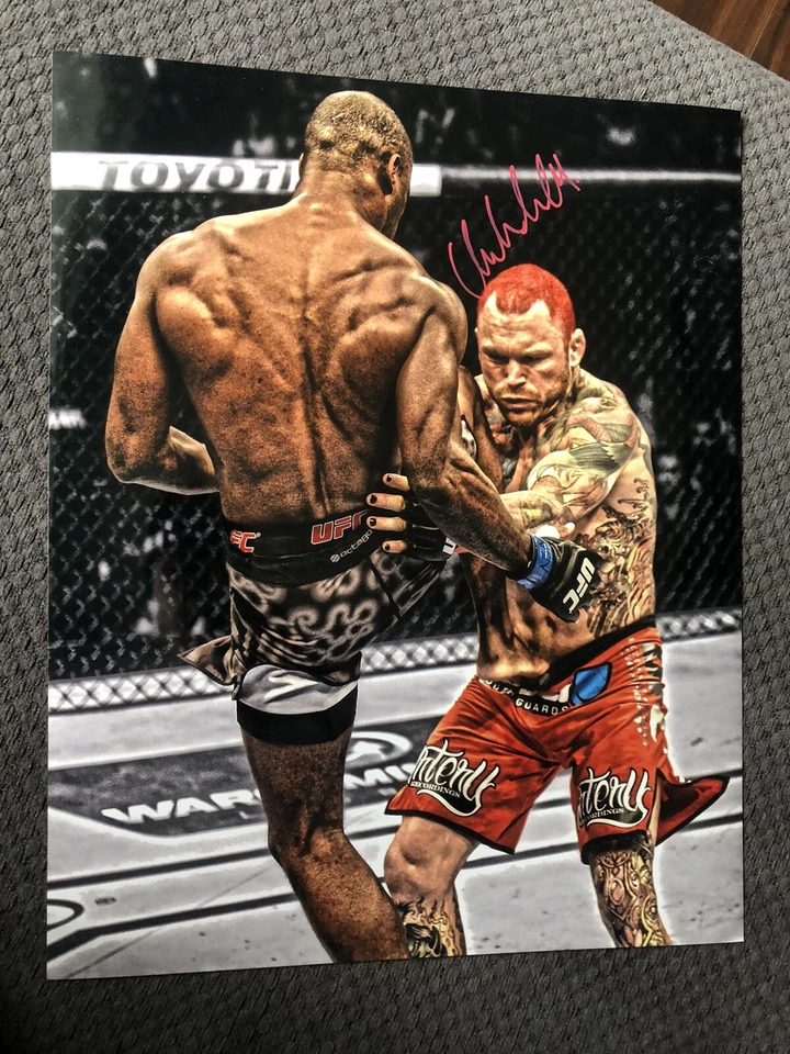 Uriah Hall Metallic 16x20 Signed Autograph Knock Out KO Authentic - Image 1 of 1