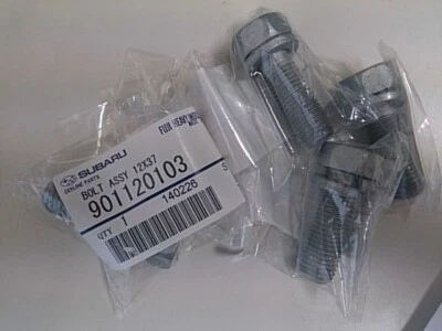 SUBARU IMPREZA WRX STi Genuine Brembo Caliper Mounting Bolt 901120103 x8 - Image 1 of 3