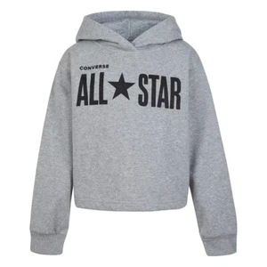 Girls' Converse All Star $50 French Terry Gray Hoodie Size Small (8-10 YRS) NWT - Picture 1 of 2