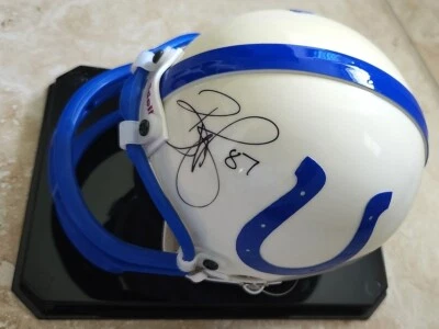 雷吉·韦恩签名印第安纳波利斯迷你头盔-JSA — 第 1/4 张图片