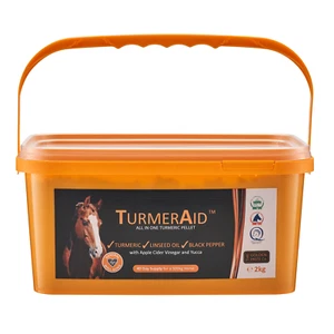 TurmerAid 2kg - Complete Equestrian Turmeric Pellet for Horses with Oil & Pepper - Picture 1 of 3