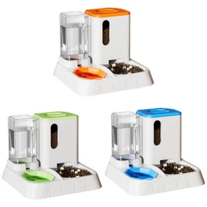 Pet Water Dispenser Automatic Feeder Bowl Cat Dog Drinking Fountain Food Feeding - Picture 1 of 15