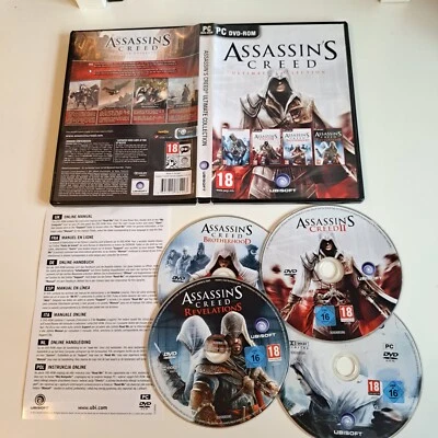 Assassins Creed Ultimate Collection PC Game Brotherhood Revelations 1, 2 RARE VG - Image 1 of 2