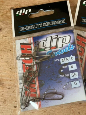 Double crane swivels with clip link sizes  2 and 4    dip of italy - Image 1 of 2