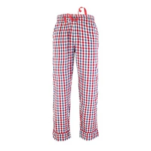 Ritzy Girls/Kids/Women Pajama Pants 100% Cotton Plaid Woven - BL & WH Checks - Picture 1 of 6