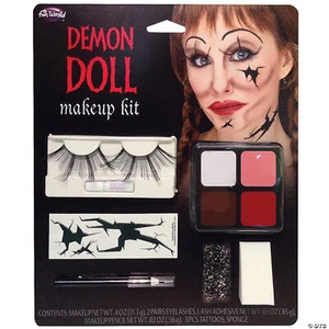 Demon Doll Face Makeup Kit - Fun World - Picture 1 of 1