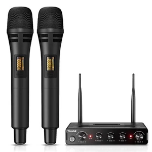 TONOR Wireless Microphone Systems, Dual UHF Cordless Karaoke Microphone Set - Picture 1 of 1