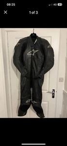 Alpinestars one piece motorcycle leathers - Picture 1 of 3