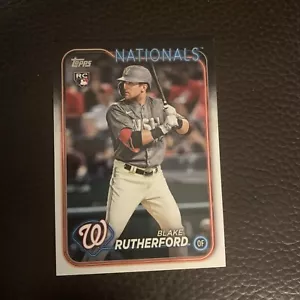 2024 Topps #637 Blake Rutherford RC - Washington Nationals - Picture 1 of 2