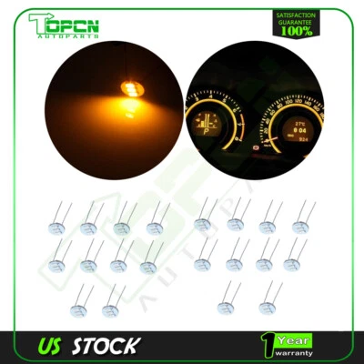 20Pcs Solder 3SMD LED Conversion Kit Gauge Cluster For GM Chevrolet Bulb Yellow Foto 1 de 4
