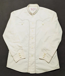 Men's Gutierrez Long Sleeve Button Up Charro Shirt Tag Size 40 - Picture 1 of 8