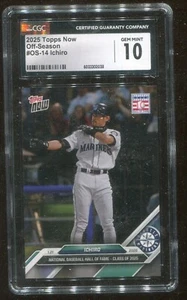 2024 Topps Now #OS 14 ICHIRO SUZUKI Hall Of Fame Induction Mariners CGC 10 - Picture 1 of 2