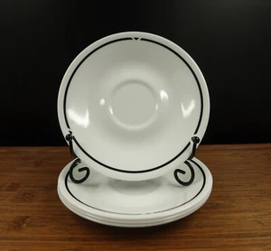 4 Silk & Roses Corelle Saucers 6 1/8'' - Picture 1 of 12