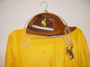 New Rare 2026 Wyoming cowboys NCAA Adult One Piece Mansie Small Pajamas - Picture 1 of 2