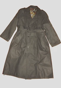 Itallo Ledermantel Trenchcoat aus Leder Vintage Offizier Gr.25/XL - Bild 1 von 6