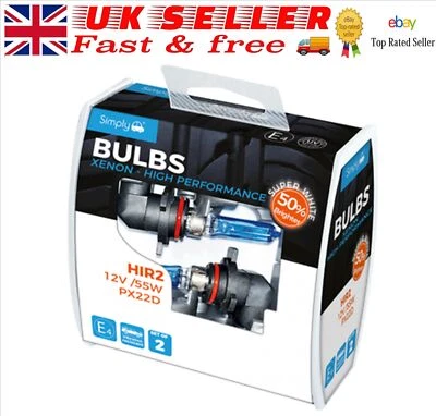 Xenon High Performance Bulb HIR2 SWHIR2  12V 55W PX22D 2 - Image 1 of 4