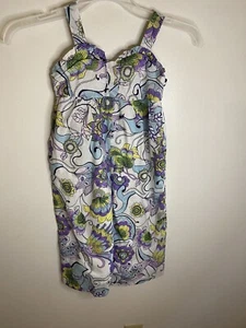 New Tags Toddler Girl 3 Janie and Jack Multicolor purple green Floral Jumpsuit - Picture 1 of 10