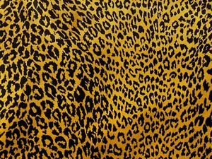 Jacquard Velvet Exotic Leopard Black Gold Heavy Upholstery Fabric By The Yard - Picture 1 of 4