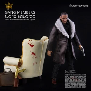   1/12 V00013 Yew Series Gang members Carlo Eduardo w/ Sofa Figure set ## - Picture 1 of 6