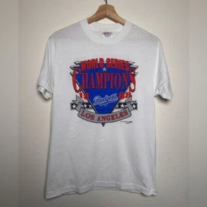 Vintage MLB Dodgers 1988 World Series Champions Los Angeles T-Shirt - Picture 1 of 4