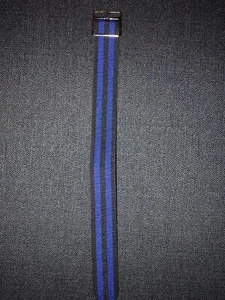 20mm Perlon 1960s Military Regimental Diver Vintage Watch Band-Silver, M0NI-BAGC - Picture 1 of 5