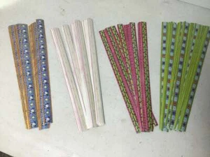 Lot of 275+ total of 4 different Sue Dreamer 12 x 5/8 border sticker Ribbons!!! - Picture 1 of 3