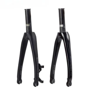 Road Folding Bike Carbon Fiber Hard Fork Caliper or Disc Brake Matte or Glossy - Picture 1 of 32