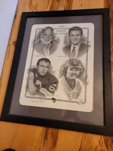 2003 George Pollard Signed 2003 WISCONSIN "HALL of FAME" ~Rare~  31"  X  25" - Picture 1 of 7