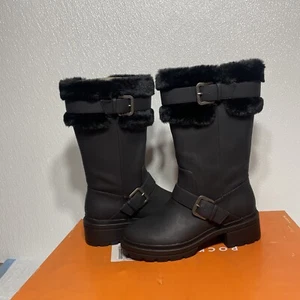 Rocket Dog Igloo Womens Comfortable Mid Calf Designer Black Boots US Size 9 - Picture 1 of 4