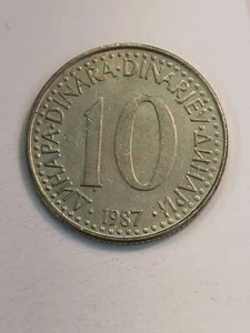 Jugoslawien 10 Dinara 1987 #234 - Bild 1 von 2