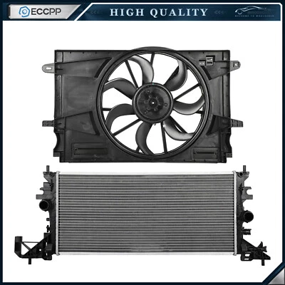 Electric Engine Radiator Cooling Fan Kit For 2017 2018 2019 Chevrolet Cruze Foto 1 de 4