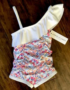 New Janie and Jack Swimsuit Girls 6-12 Months Floral 1pc $39 - Picture 1 of 6